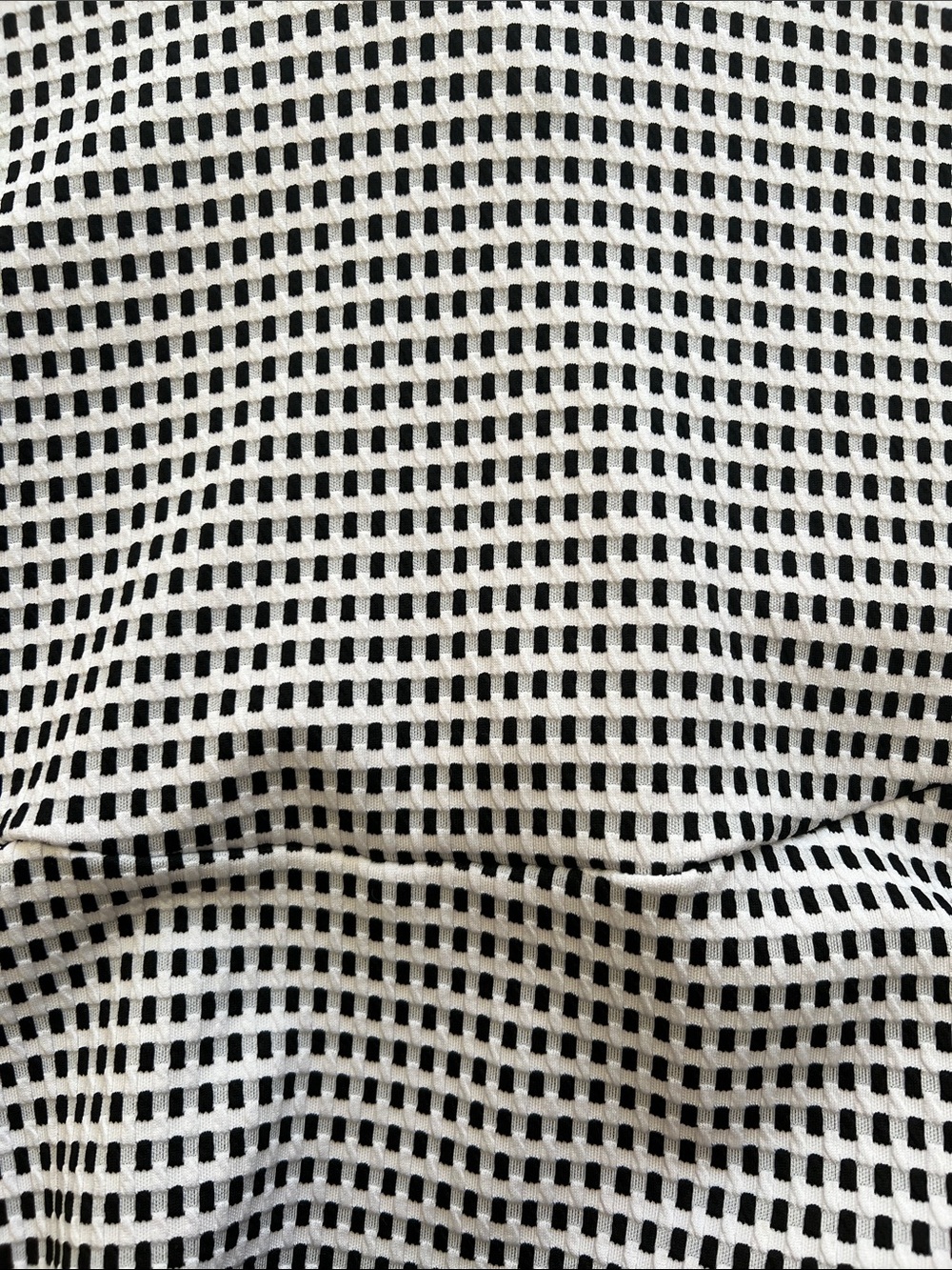 Eight Sixty Black White Checkered Mini Dress XS V-Neck Fit & Flare - Picture 3 of 5